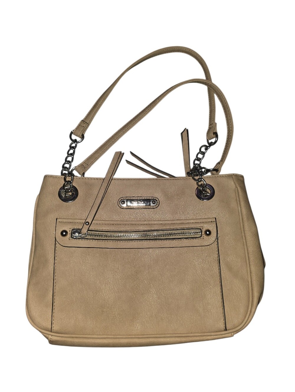9/1/22. Nicole Miller New York Designer-Inspired Beige Shoulder Bag